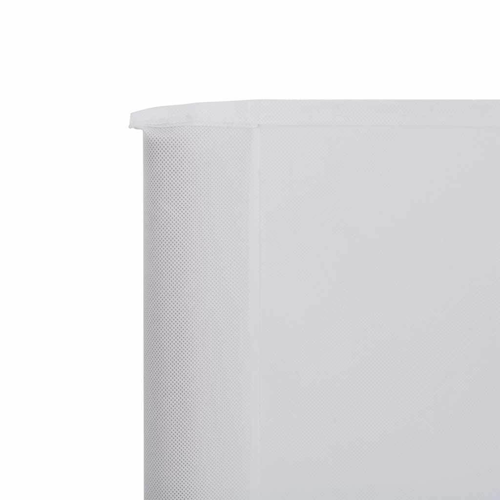 Para-vento com 9 painéis em tecido 1200x160 cm cor areia branco