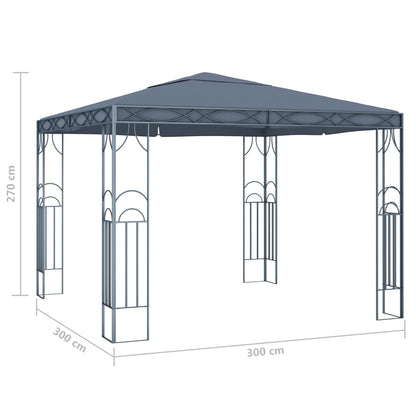 Gazebo 300x300 cm antracite