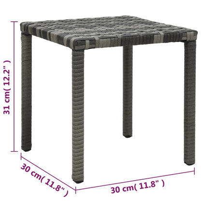 Espreguiçadeiras com mesa vime PE antracite
