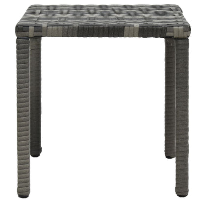 Espreguiçadeiras com mesa vime PE antracite