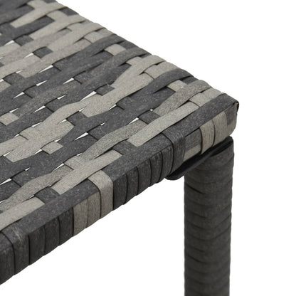 Espreguiçadeiras com mesa vime PE antracite