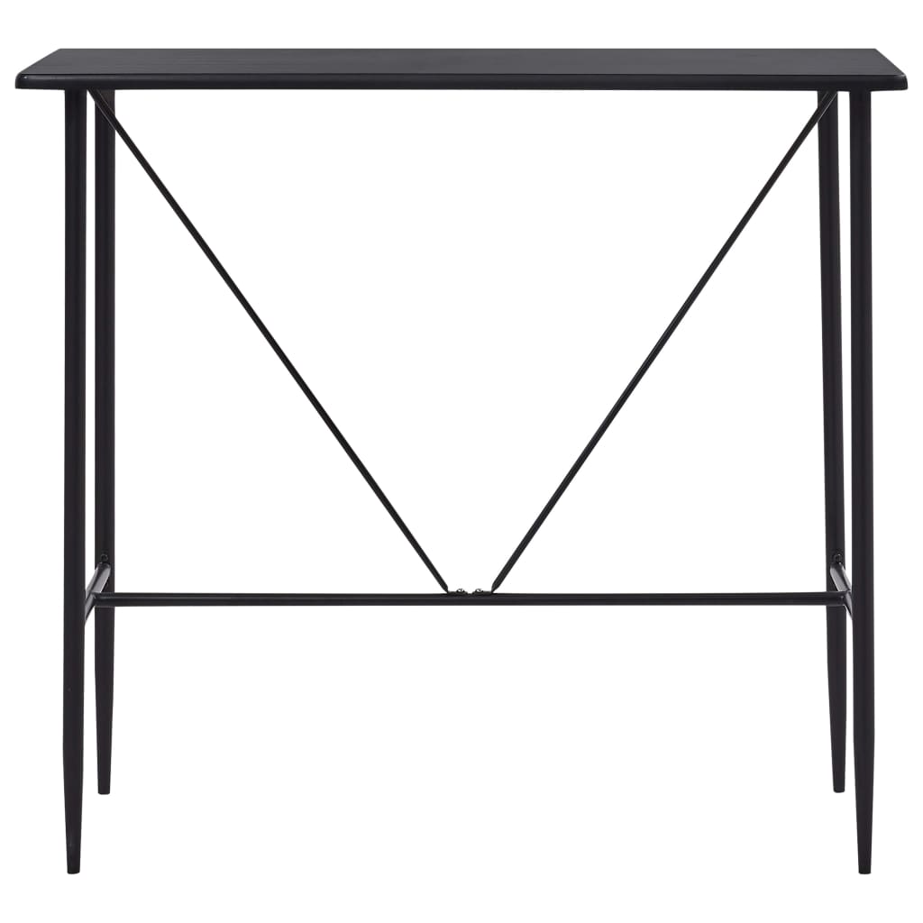 Mesa de bar 120x60x110 cm MDF preto