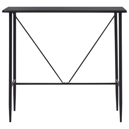 Mesa de bar 120x60x110 cm MDF preto