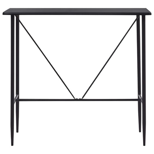 Mesa de bar 120x60x110 cm MDF preto