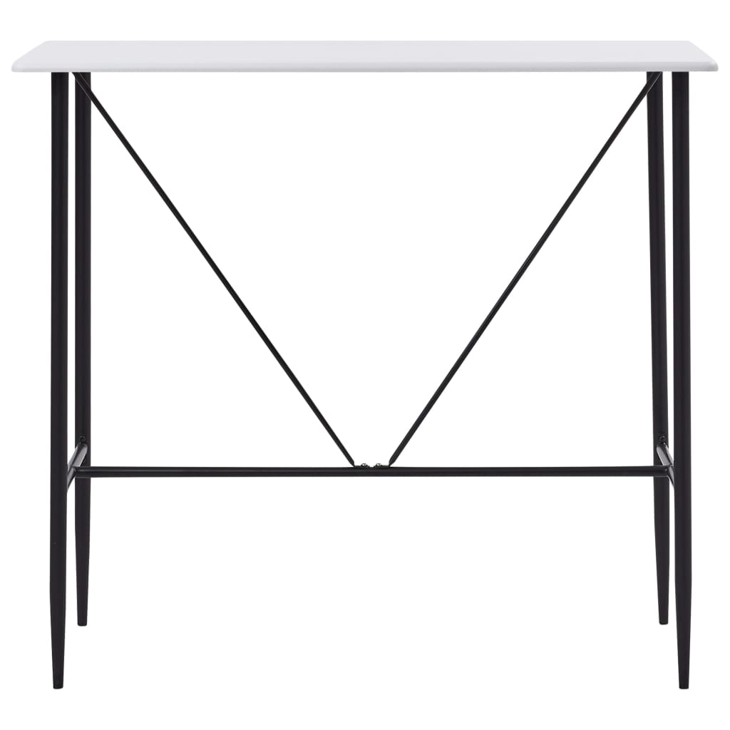 Mesa de bar 120x60x110 cm MDF branco