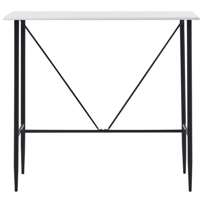 Mesa de bar 120x60x110 cm MDF branco