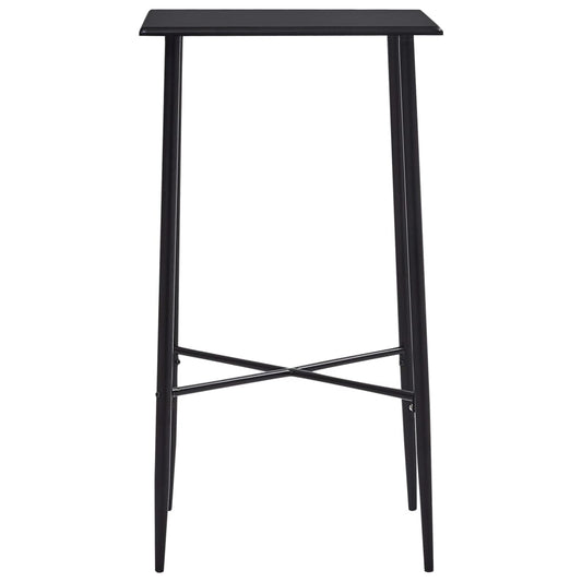 Mesa de bar 60x60x111 cm MDF preto