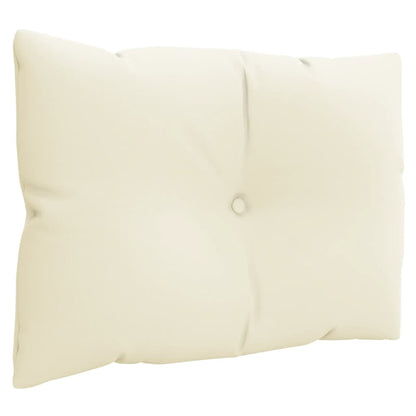 Almofadões de paletes 3 pcs tecido creme