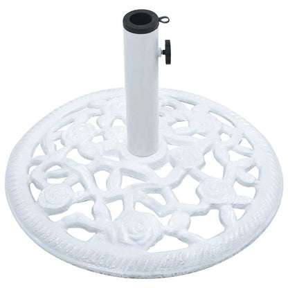 Base para guarda-sol 12 kg 48 cm ferro fundido branco