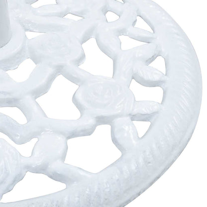 Base para guarda-sol 12 kg 48 cm ferro fundido branco