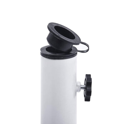 Base para guarda-sol 12 kg 48 cm ferro fundido branco