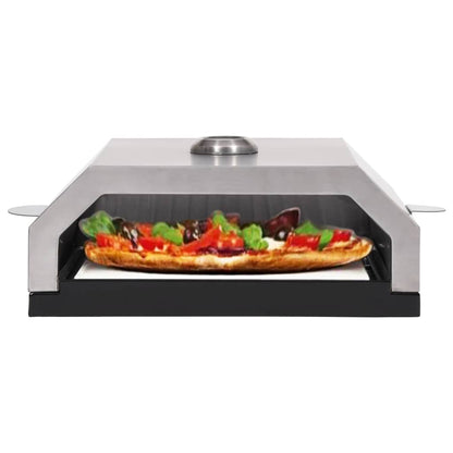 Forno de piza c/ pedra cerâmica p/ churrasqueira carvão ou gás