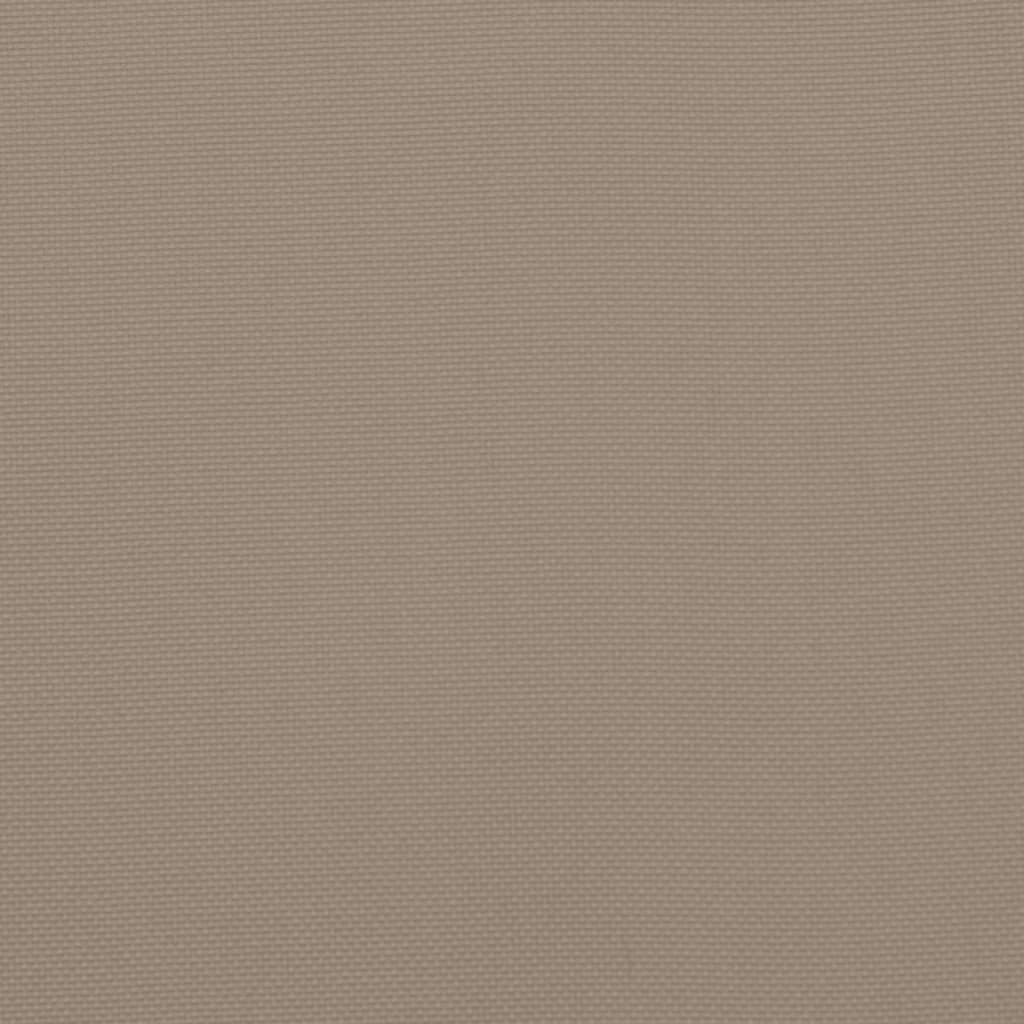 Almofadões cadeiras altas jardim 4 pcs tecido cinza-acastanhado