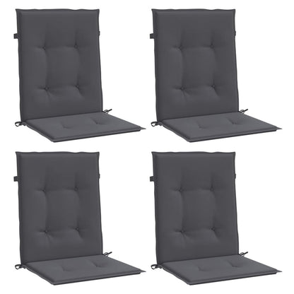Almofadões lombares p/ cadeiras de jardim 4pcs oxford antracite