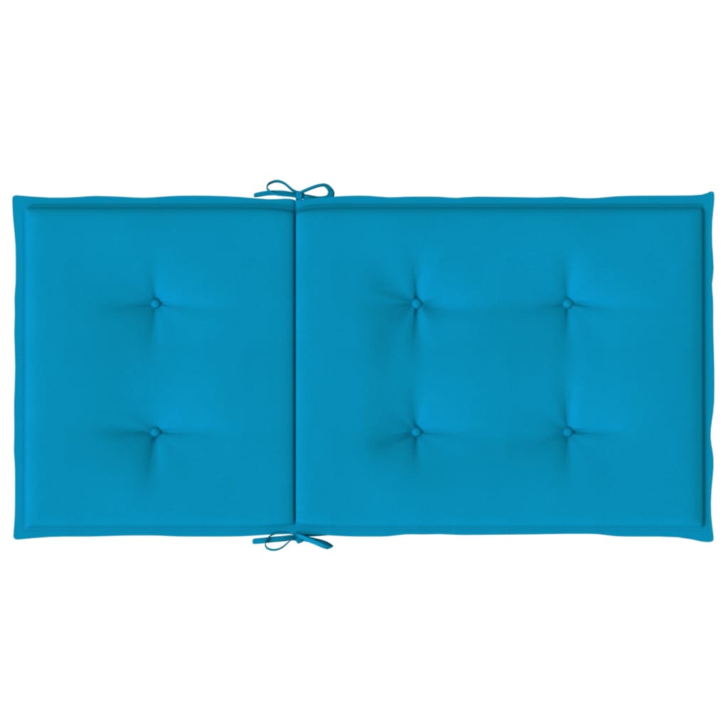 Almofadões lombares p/ cadeiras de jardim 4pcs oxford azul