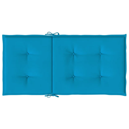 Almofadões lombares p/ cadeiras de jardim 4pcs oxford azul