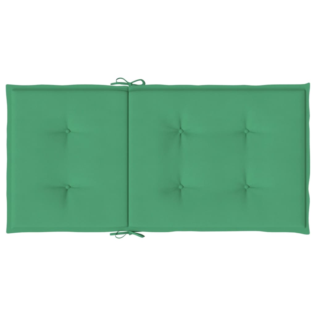 Almofadões lombares p/ cadeiras de jardim 2pcs oxford verde