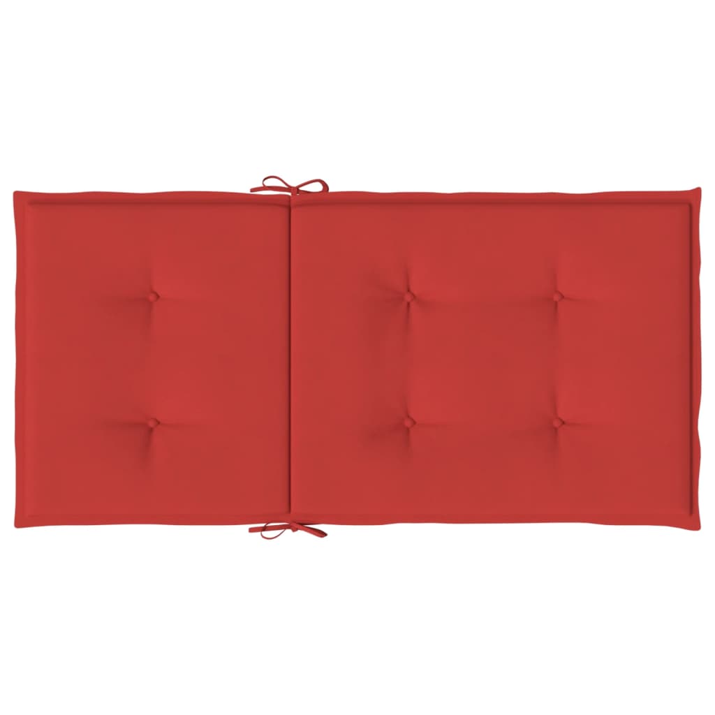 Almofadões lombares p/ cadeiras de jardim 4pcs oxford vermelho