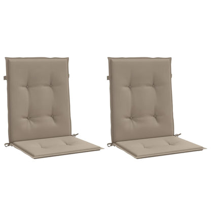 Almofadões lombares p/ cadeiras de jardim 2pcs oxford cinza-ac.