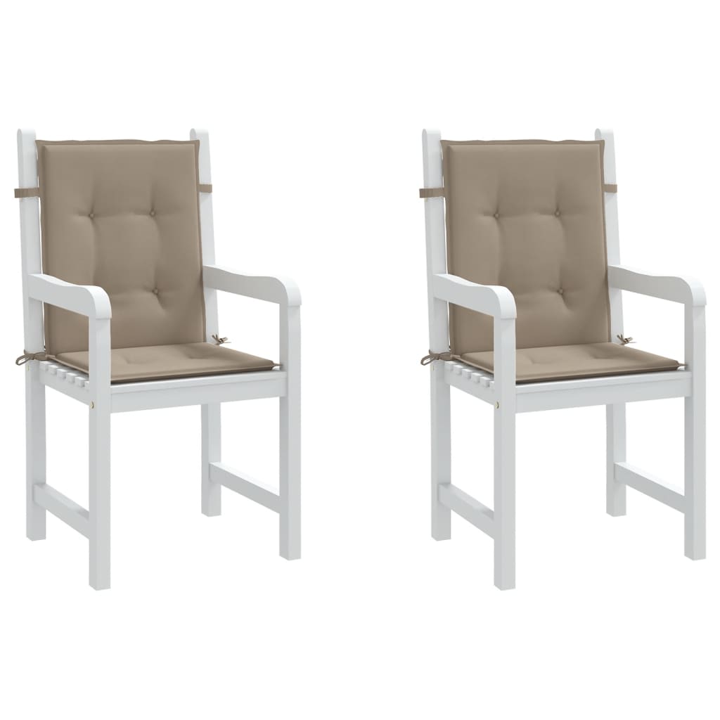 Almofadões lombares p/ cadeiras de jardim 2pcs oxford cinza-ac.