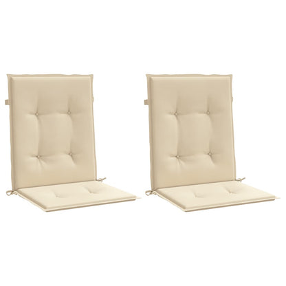 Almofadões lombares p/ cadeiras de jardim 2pcs oxford bege