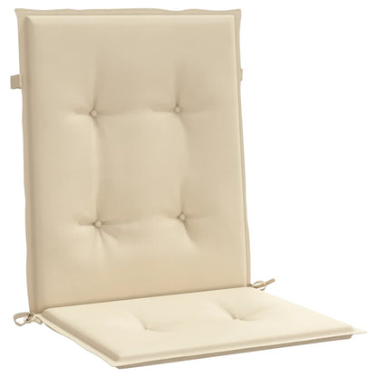 Almofadões lombares p/ cadeiras de jardim 2pcs oxford bege
