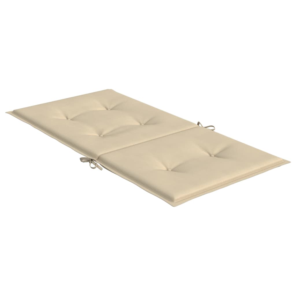 Almofadões lombares p/ cadeiras de jardim 2pcs oxford bege