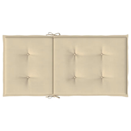 Almofadões lombares p/ cadeiras de jardim 2pcs oxford bege