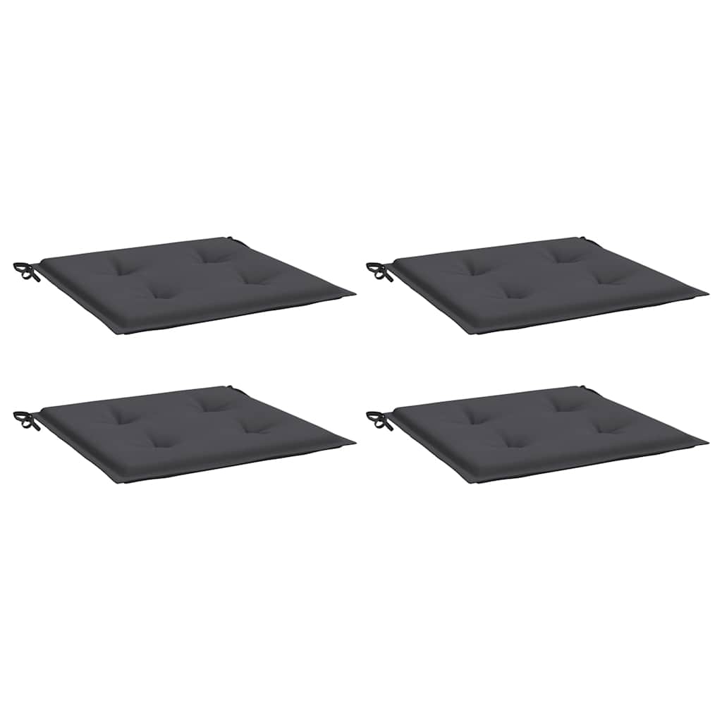 Almofadões p/ cadeiras jardim 4pcs 40x40x4 cm oxford antracite