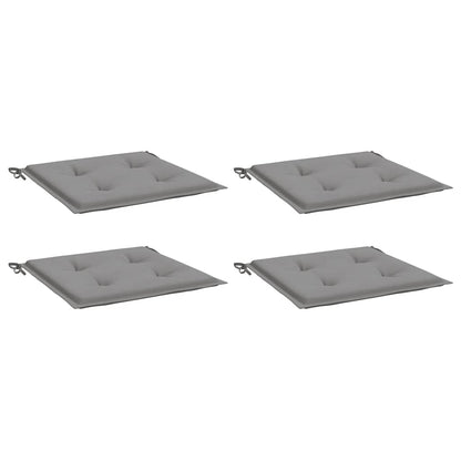 Almofadões p/ cadeiras jardim 4pcs 40x40x4 cm oxford cinza