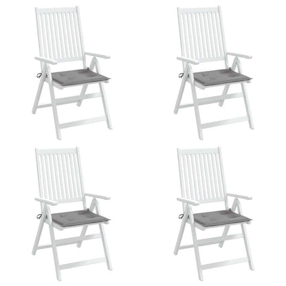 Almofadões p/ cadeiras jardim 4pcs 40x40x4 cm oxford cinza