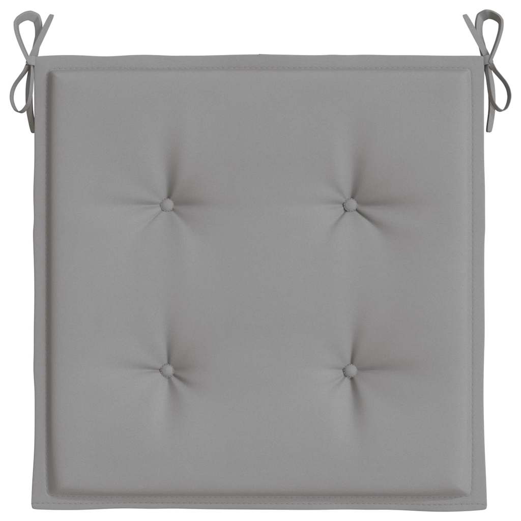 Almofadões p/ cadeiras jardim 4pcs 40x40x4 cm oxford cinza