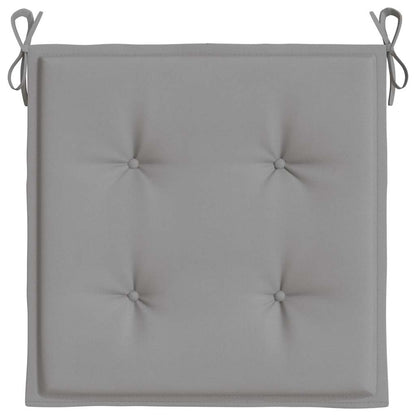 Almofadões p/ cadeiras jardim 4pcs 40x40x4 cm oxford cinza