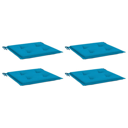 Almofadões p/ cadeiras jardim 4pcs 40x40x3 cm oxford azul
