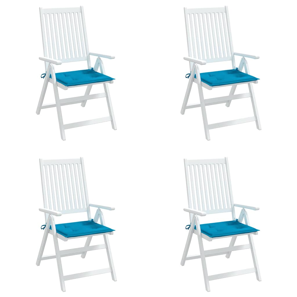 Almofadões p/ cadeiras jardim 4pcs 40x40x3 cm oxford azul