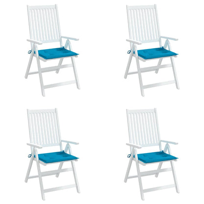 Almofadões p/ cadeiras jardim 4pcs 40x40x3 cm oxford azul