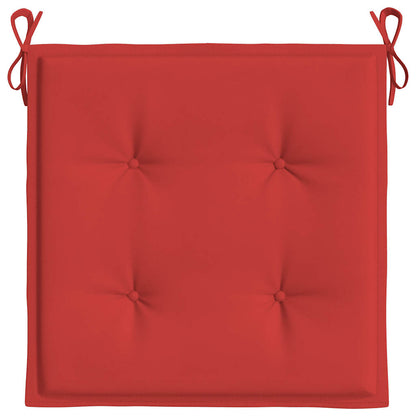 Almofadões p/ cadeiras jardim 4pcs 40x40x4 cm oxford vermelho