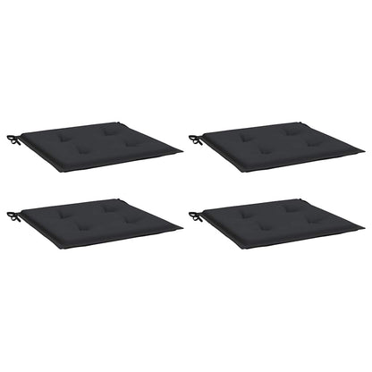 Almofadões p/ cadeiras jardim 4pcs 40x40x4 cm oxford preto