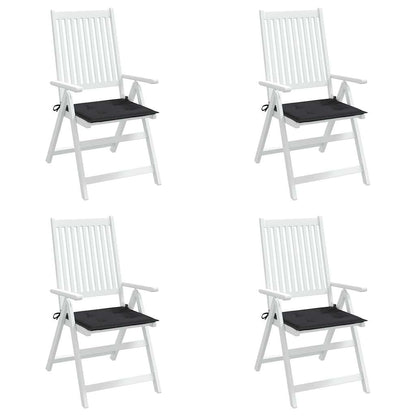 Almofadões p/ cadeiras jardim 4pcs 40x40x4 cm oxford preto