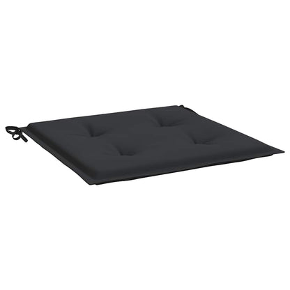 Almofadões p/ cadeiras jardim 4pcs 40x40x4 cm oxford preto