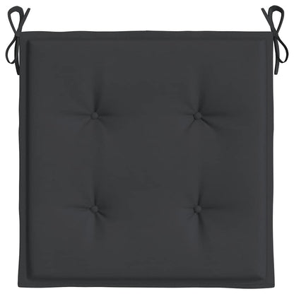 Almofadões p/ cadeiras jardim 4pcs 40x40x4 cm oxford preto