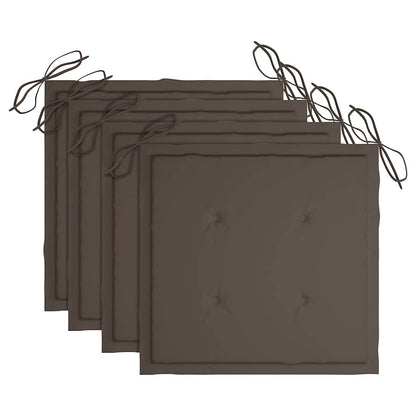 Almofadões p/ cadeiras jardim 4 pcs oxford cinza-acastanhado