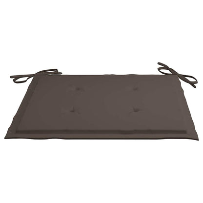 Almofadões p/ cadeiras jardim 4 pcs oxford cinza-acastanhado