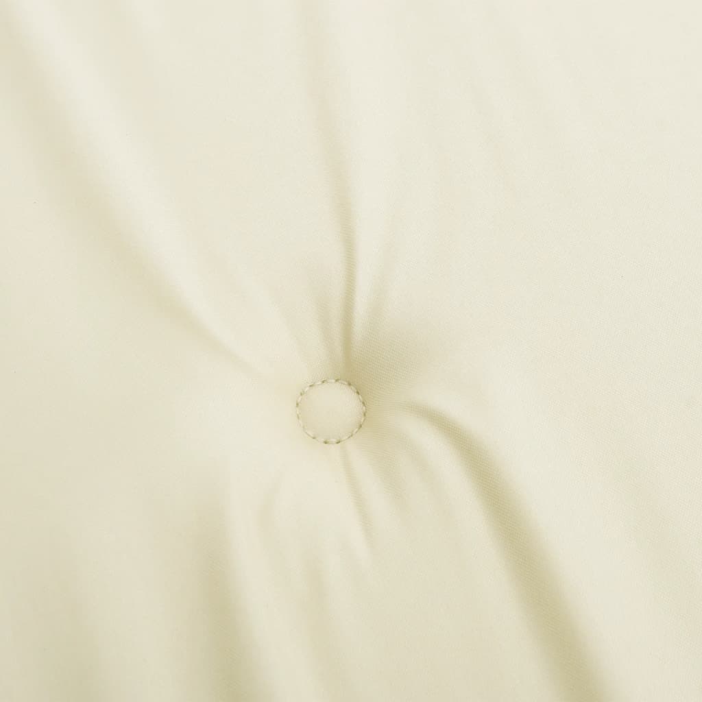 Almofadões p/ cadeiras de jardim 2 pcs tecido oxford creme