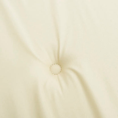 Almofadões p/ cadeiras de jardim 2 pcs tecido oxford creme