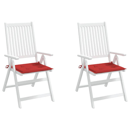 Almofadões p/ cadeiras de jardim 2 pcs tecido oxford vermelho
