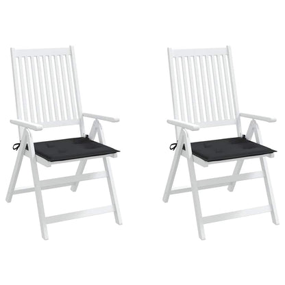 Almofadões p/ cadeiras de jardim 2 pcs tecido oxford preto