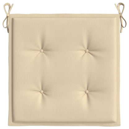 Almofadões p/ cadeiras de jardim 2 pcs tecido oxford bege
