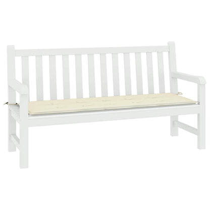 Almofadão p/ banco de jardim 200x50x4 cm tecido oxford creme
