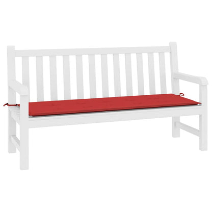Almofadão p/ banco de jardim 200x50x4 cm tecido vermelho